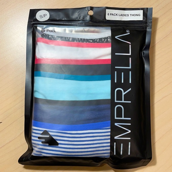 Emprella pack of six ladies thongs, size small - Picture 4 of 7